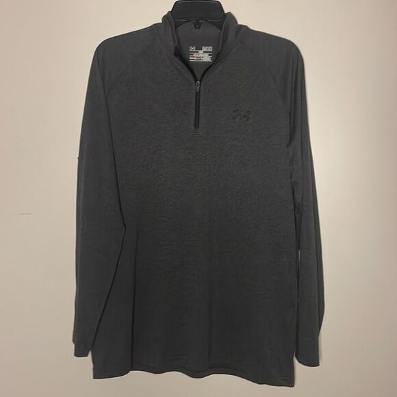 Under Armour Other - Under Armour- Men’s Grey 1/4 Zip Long Sleeve Loose Fit Activewear Shirt- Size M